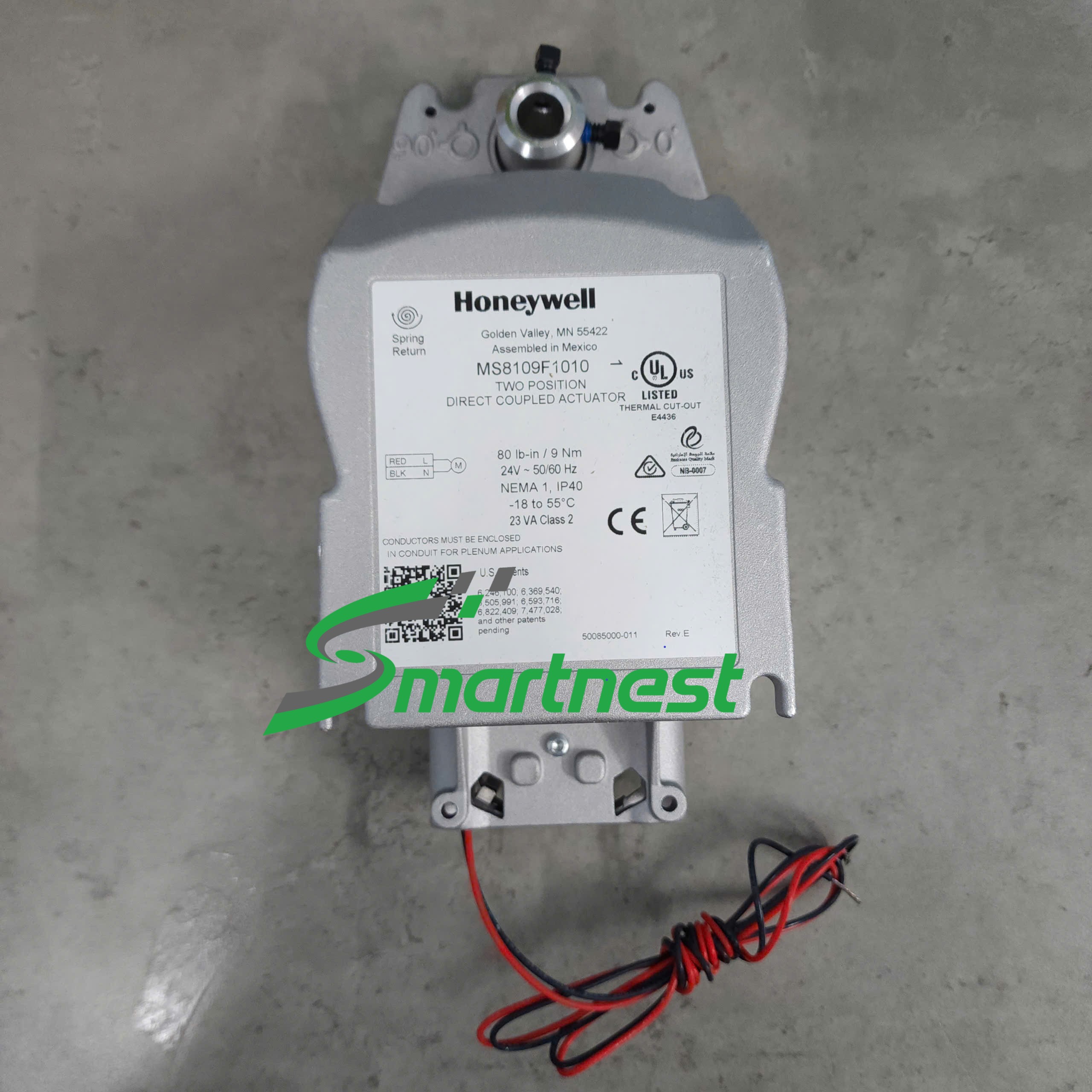 MS8109F1010 - Fire Damper actuator 9Nm Fast 10Nm no switch, 24V - Động cơ van gió, loại chống cháy 9Nm, 24V