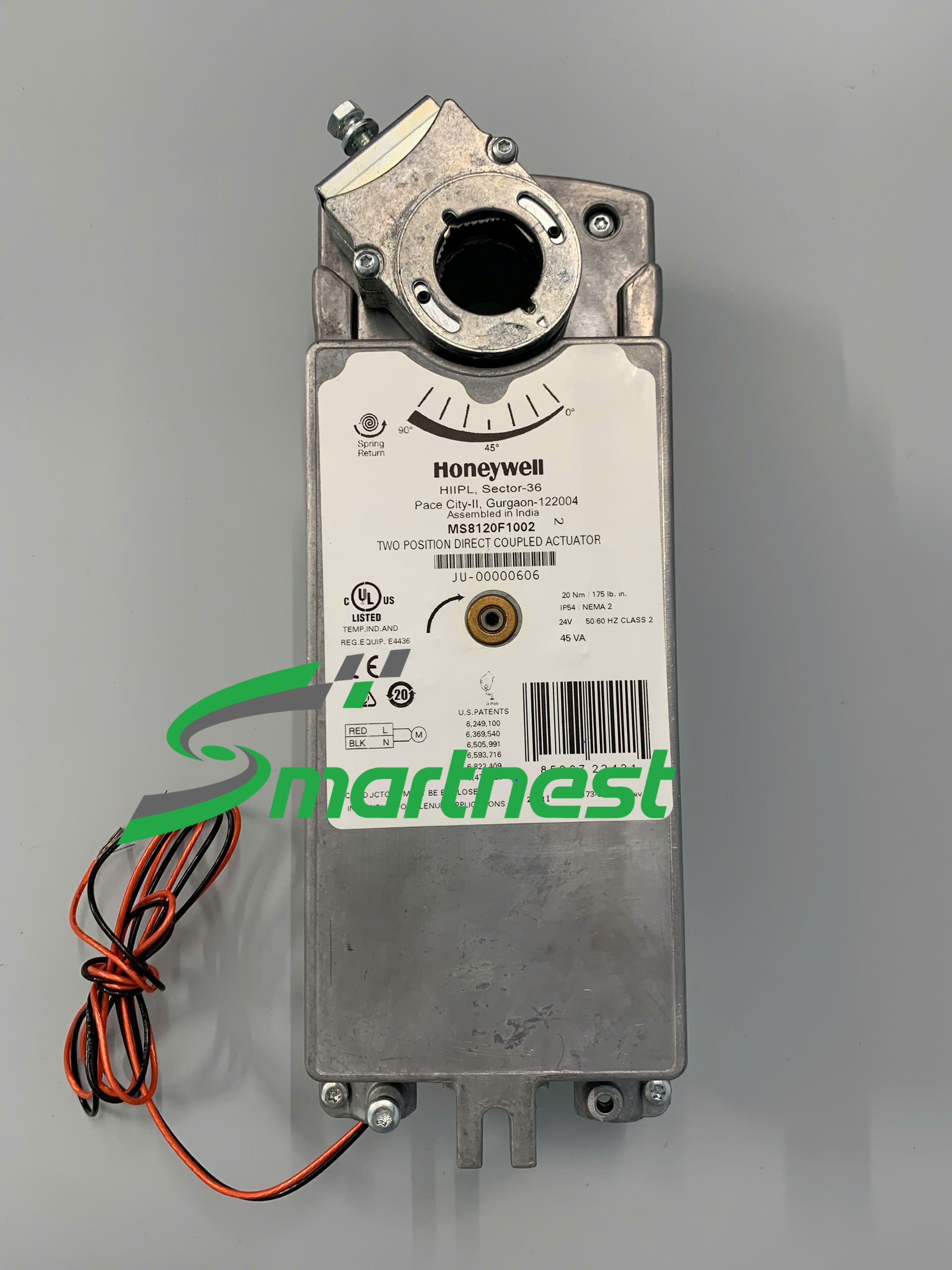 MS8120F1002 - Động cơ van gió, loại chống cháy 20Nm, 24V - Spring return fire damper actuator 20Nm, 24V