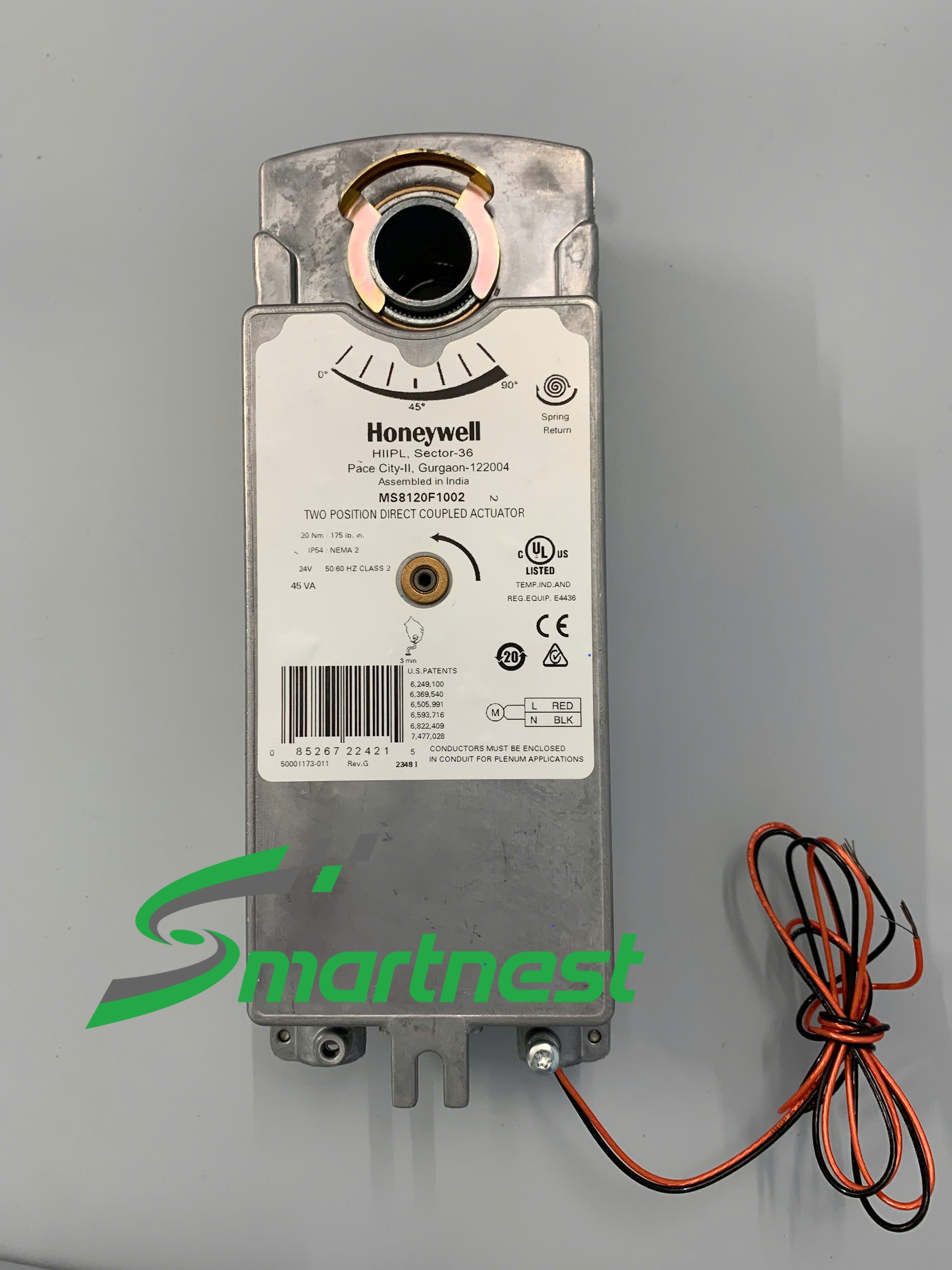 MS8120F1002 - Động cơ van gió, loại chống cháy 20Nm, 24V - Spring return fire damper actuator 20Nm, 24V - Image 2