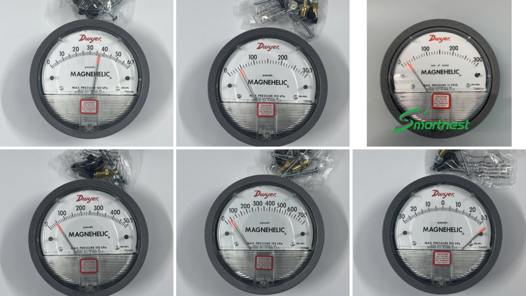 So sánh Đồng hồ đo chênh áp Dwyer 2000 Series