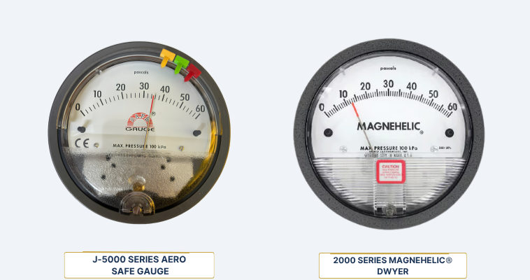 Đồng hồ đo chênh áp J-5000 Series AERO và 2000 Series Magnehelic Dwyer