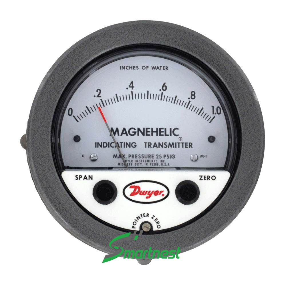 605 Dwyer đồng hồ Magnehelic kiêm cảm biến chênh áp 4-20 mA